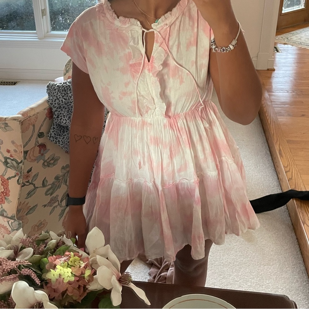 Pink tiedye dress